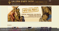 Desktop Screenshot of galleriartesacra.com